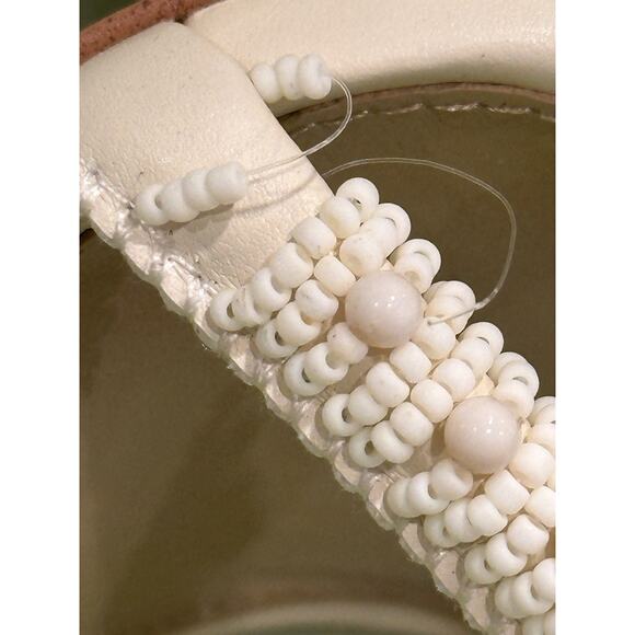 Sam Edelman Cream Block Heel Sandals - Picture 13 of 13